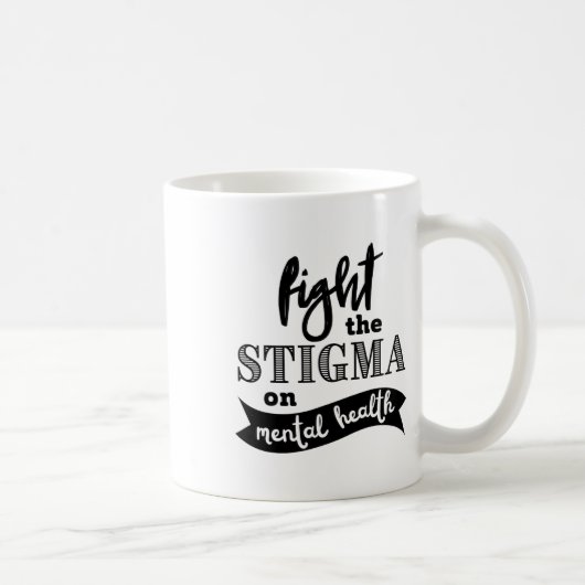 Psychische Gesundheitsprobleme bei Stigma Kaffeetasse (Rechts)