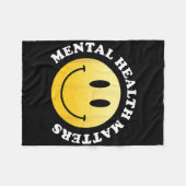 Psychische Gesundheitsprobleme Fleecedecke (Vorderseite (Horizontal))