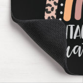 Psychische Gesundheitsprobleme Leopard Print Boho  Mousepad (Ecke)