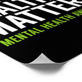 Psychische Gesundheitsprobleme Männer Frauen Kinde Poster (Ecke)