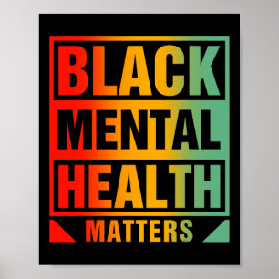 Psychische Gesundheitsprobleme Menschliches Gehirn Poster