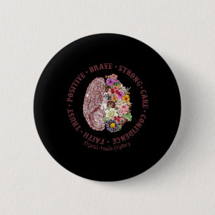 Psychische Gesundheitsprobleme Mental Health Aware Button