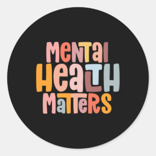 Psychische Gesundheitsprobleme Mental Health Aware Runder Aufkleber