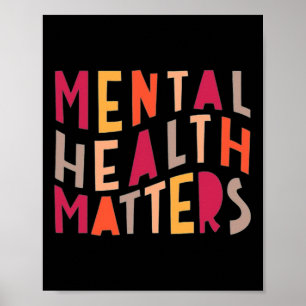 Psychische Gesundheitsprobleme Motivierend Poster