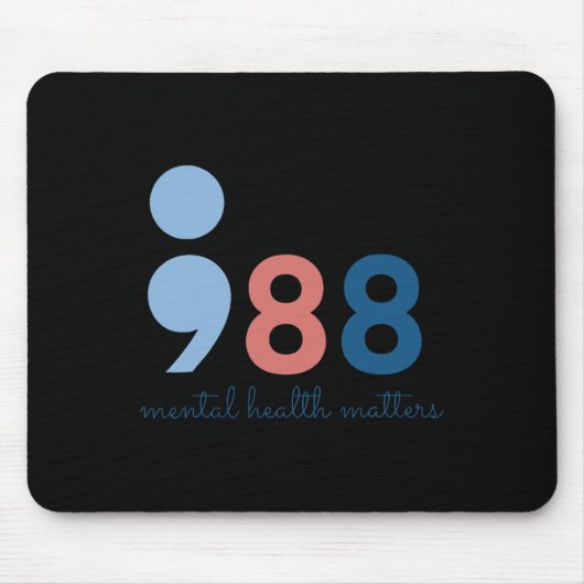Psychische Gesundheitsprobleme Mousepad (Vorne)