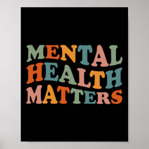 Psychische Gesundheitsprobleme Probleme Gehirnbewu Poster