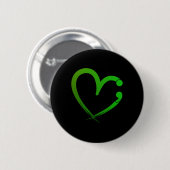 Psychische Gesundheitsprobleme Semicolon Herzerkra Button (Vorne & Hinten)