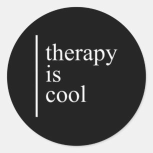 Psychische Gesundheitsprobleme Therapie ist Cooles Runder Aufkleber