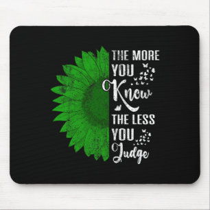 Psychische Gesundheitsprobleme Wir tragen grüne ps Mousepad