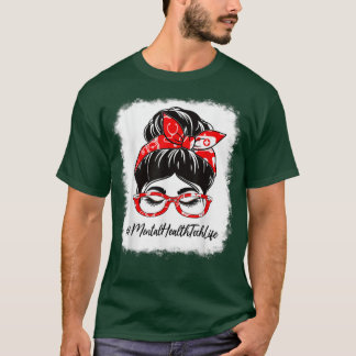 Psychische Gesundheitstechnik hat die Messy Bun Au T-Shirt