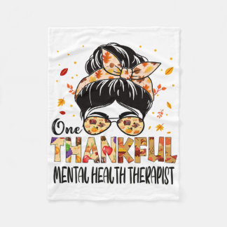 Psychische Gesundheitstherapeut ein dankbarer Ernt Fleecedecke