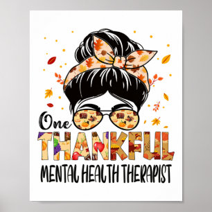 Psychische Gesundheitstherapeut ein dankbarer Ernt Poster