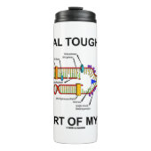 Psychische Intelligenz ist Teil meines DNA-Biologi Thermosbecher (Vorderseite)