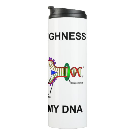 Psychische Intelligenz ist Teil meines DNA-Biologi Thermosbecher (Nach rechts gedreht)