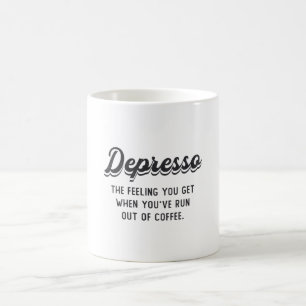 Psychische Kaffeekochdepressionen Das Gefühl, das  Kaffeetasse