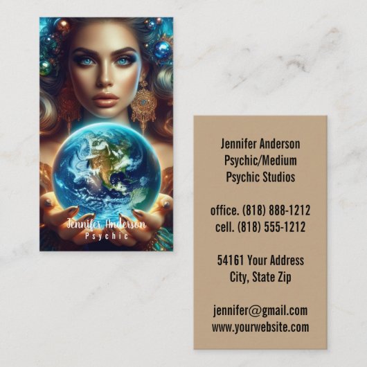 Psychische Karten für mittlere Unternehmen (Vorne/Hinten)