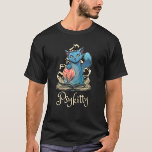 Psychische Katze mit Kristallkugel-Metaphysik T-Shirt