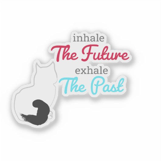 Psychische Katzenheilkunde Aufkleber (Vorderseite)