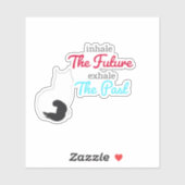 Psychische Katzenheilkunde Aufkleber (Blatt)