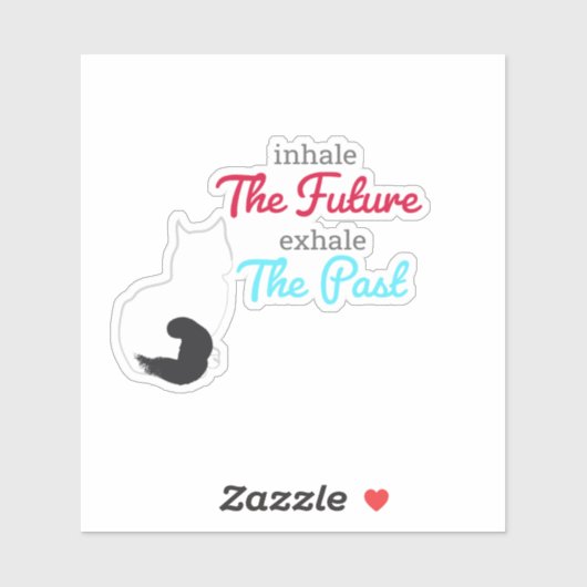 Psychische Katzenheilkunde Aufkleber (Blatt)