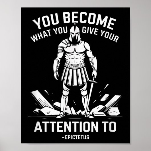 Psychische Kraft Zitat Stoiketus Poster (Vorne)