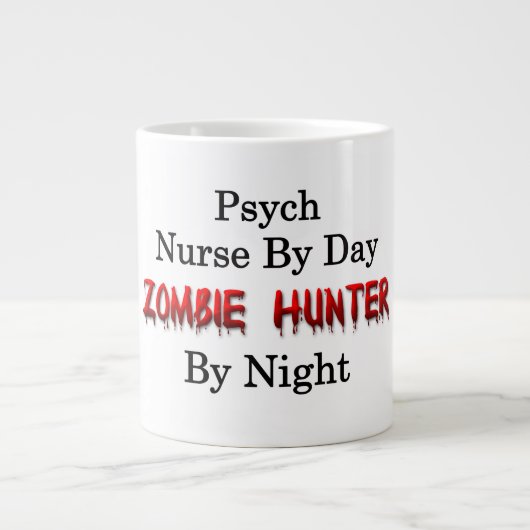 Psychische Krankenschwester/Zombie-Jäger Jumbo-Tasse (Vorderseite)