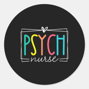 Psychische Krankenversorgung Psychiatrische Pflege Runder Aufkleber