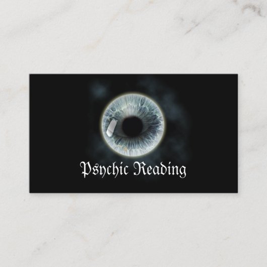 Psychische Lesekarte für die Zukunft Visitenkarte (Vorderseite)