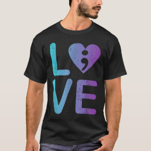 Psychische Liebe Suizidprävention Ängstlichkeit T-Shirt