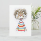 Psychische Löwenkarte Feiertagskarte (Stehend Vorderseite)