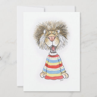 Psychische Löwenkarte Feiertagskarte