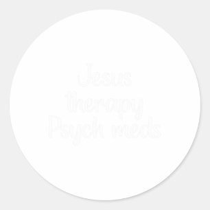 Psychische Med-Therapie - Christliche psychische G Runder Aufkleber