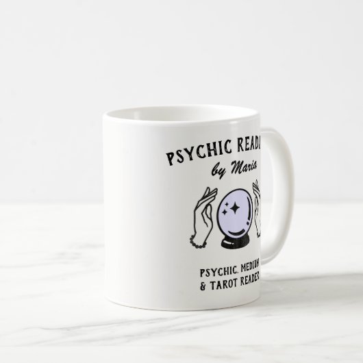 Psychische Medium Crystal Ball Tasse (VorderseiteRechts)
