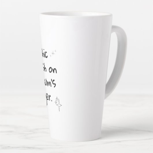Psychische Mittelastrologie Latte Tasse (Rechte Ecke)