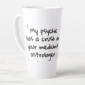 Psychische Mittelastrologie Latte Tasse (Linke Ecke)