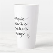 Psychische Mittelastrologie Latte Tasse (Vorderseite)