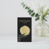 PSYCHISCHE MITTELZIELE FORTUNE TELLER GOLD VISITENKARTE (Stehend Vorderseite)