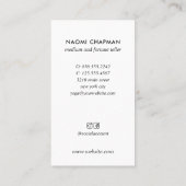 PSYCHISCHE MITTELZIELE FORTUNE TELLER GOLD VISITENKARTE (Rückseite)