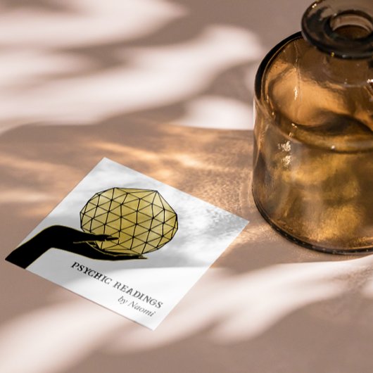 PSYCHISCHE MITTELZIELE FORTUNE TELLER QUADRATISCHE VISITENKARTE