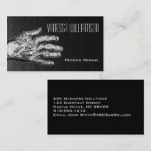 Psychische mittlere Berufliche schwarze Visitenkar Visitenkarte (Vorne/Hinten)