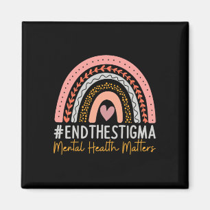 Psychische Probleme beenden das Stigma Rainbow Boh Magnet