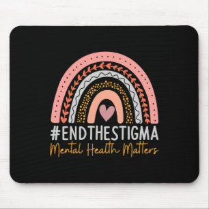 Psychische Probleme beenden das Stigma Rainbow Boh Mousepad