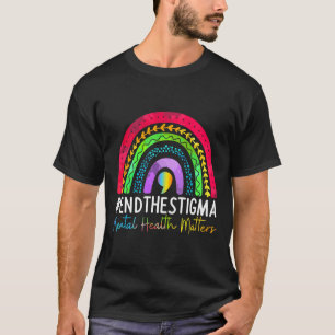 Psychische Probleme beenden das Stigma Rainbow Boh T-Shirt