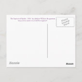 Psychische Vergewaltigung Postkarte (Rückseite)