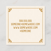 Psychische Visitenkarte (Rückseite)