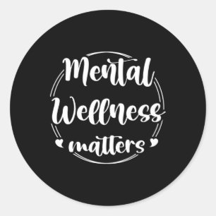 Psychische Wellnessprobleme Mental Health Awarenes Runder Aufkleber