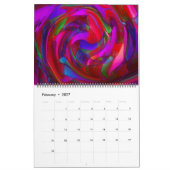 Psychische Yoga Abstrakt Art Kalender (Feb 2027)