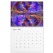 Psychische Yoga Abstrakt Art Kalender (Mär 2027)