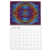 Psychische Yoga Abstrakt Art Kalender (Jan 2026)
