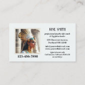 Psychischer ägyptischer Kurtrainer Visitenkarte (Rückseite)